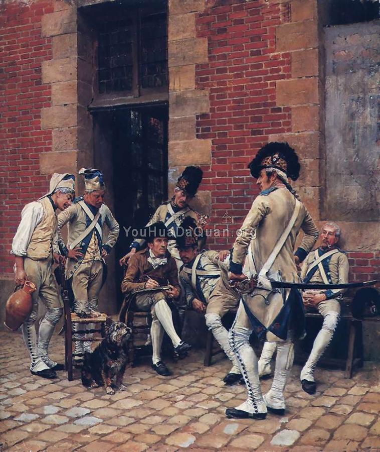 The Sergeant's Portrait - 让·路易·欧内斯特·梅索尼尔